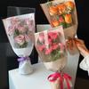 20PCS Transparent Flower Packaging Bag Kraft Paper Flower Paper Bag  Valentine's Day Gift