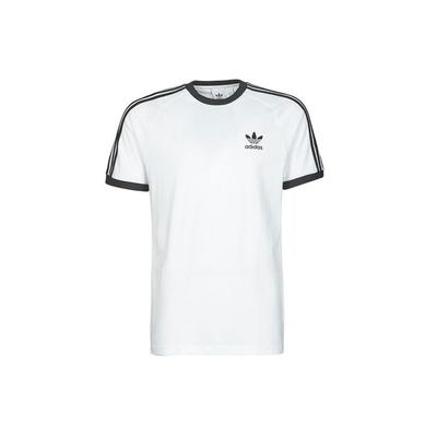adidas Футболка Adicolor Classics с 3 полосками, белая мужская уличная одежда GN3494