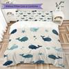 Repeat Turtle Pattern Bedding uilt Set uilt Cover Pillowcase Home Decoration Birthday Gift (1 * duvet cover + 2 * pillowcase without core)