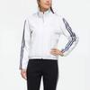 adidas Спортивная флисовая куртка с капюшоном с принтом, женские куртки белого цвета GG0764