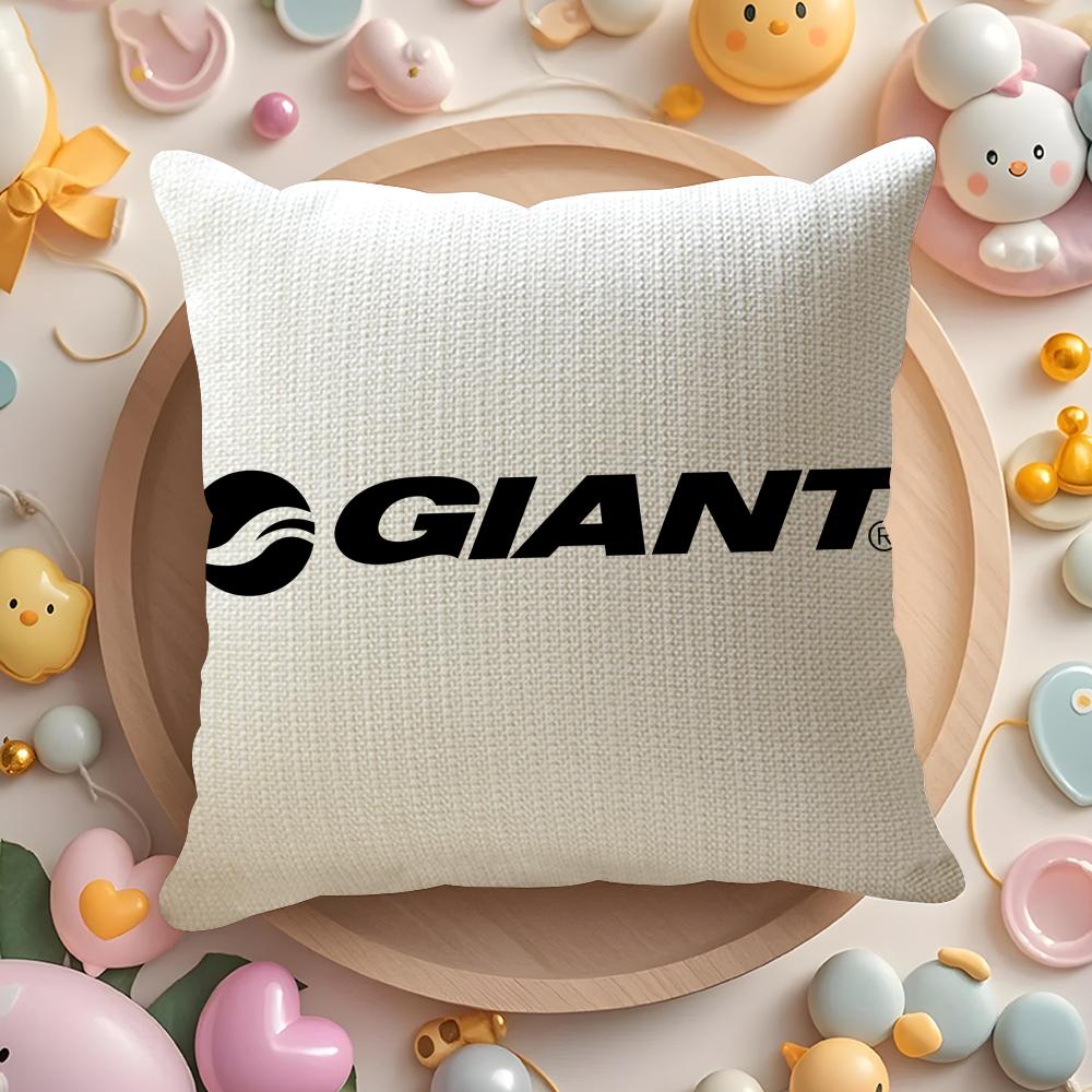Чехол на подушку для велосипеда G-Giant Натуральный лен Органическая ткань Двусторонний принт Диван Домашний декор Подарок Чехол на подушку