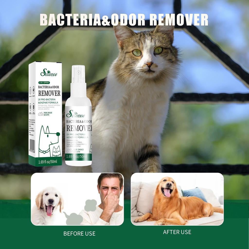 Pet Deodorant Cat Dog Deodorant Spray To Remove Urine Odor Cat Litter Basin Deodorant Spray50ml
