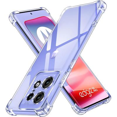 Толстый противоударный силиконовый прозрачный чехол для телефона Motorola Moto Edge 50 Pro 40 Pro 40 30 Neo 30 Ultra 30, защитный чехол, задняя крышка