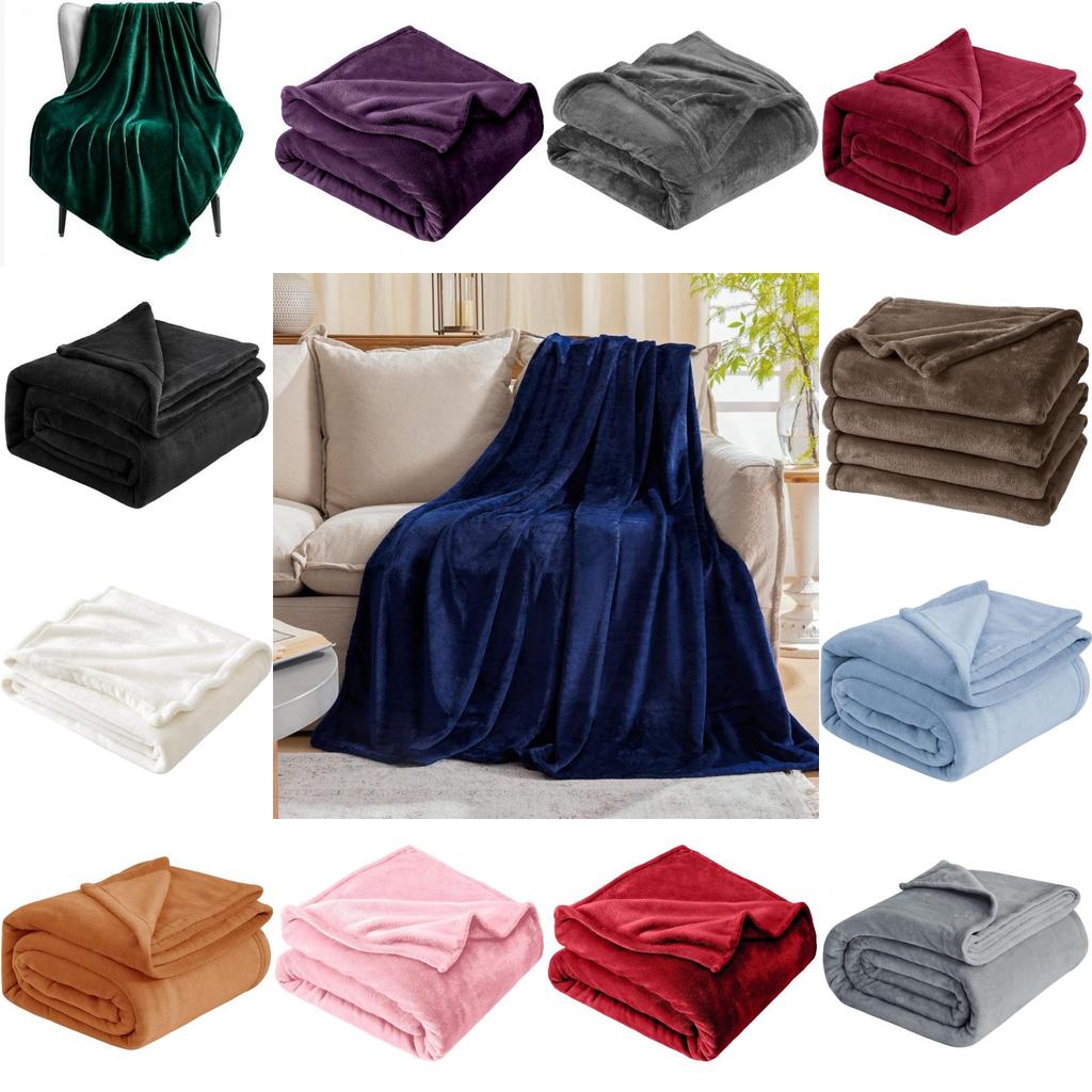 Плюшевое одеяло легкого дизайна для декора гостиной