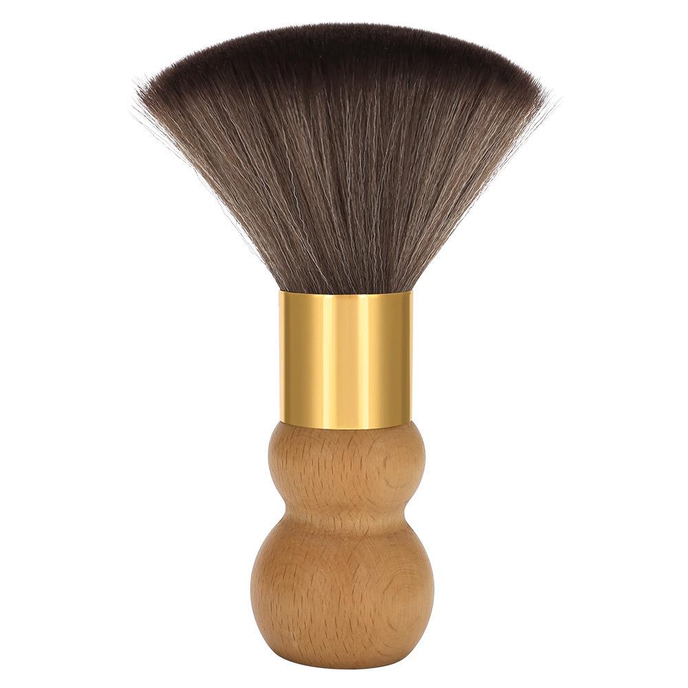 Wooden Handle Salon Brush Soft Brush Hair Cleaning Brush Fashion Barber Brush Home Use