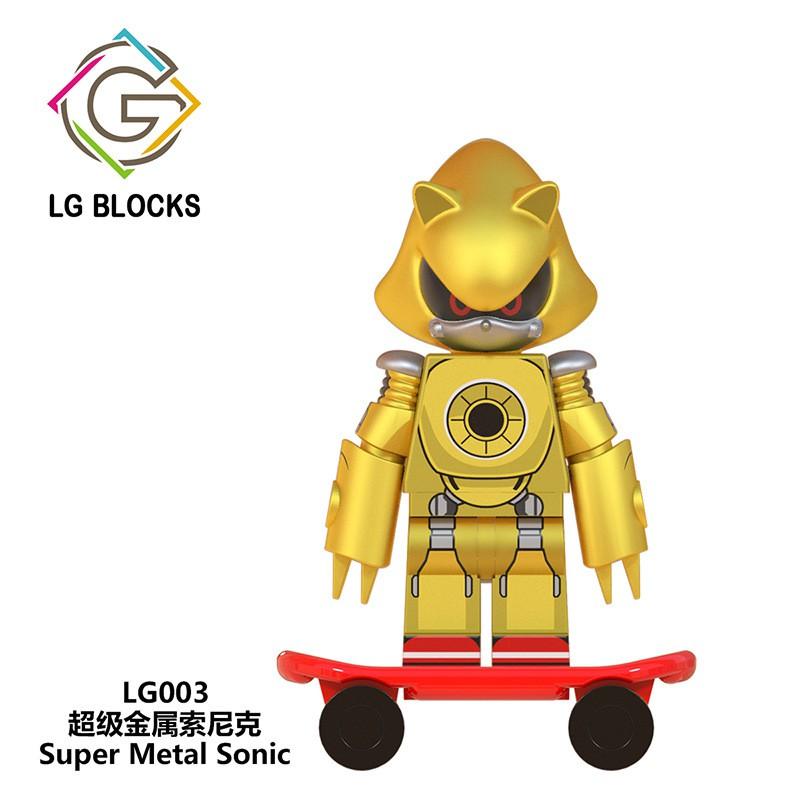 Мини-фигурки Sonic, игрушки Super Sonic the Hedgehog Shadow Nakkururu, строительные блоки LG1001, минифигурки Lego