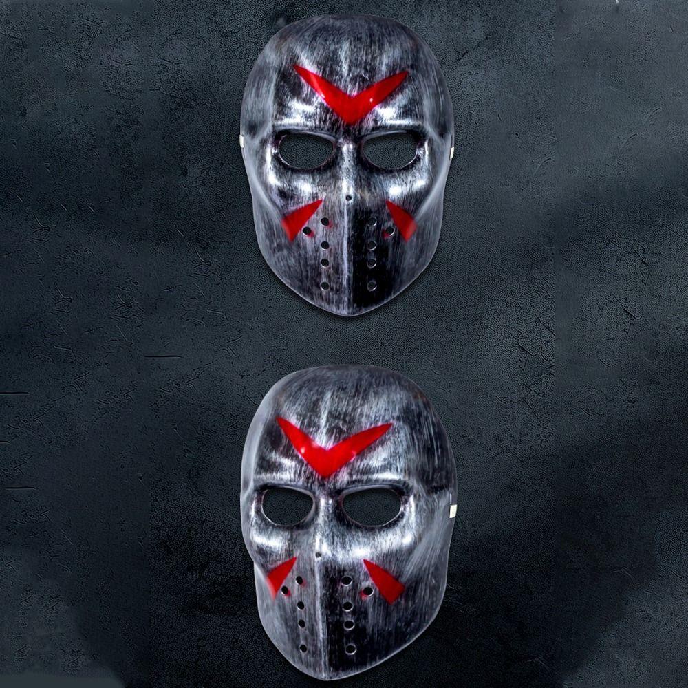 Party Mask Props Hockey Mask Cosplay Headwear Halloween Mask Creative Cosplay Mask Christmas