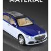 1/24 Maybach S680 Управление ключом Металлическая модель автомобиля Игрушка Литье под давлением Металлическое литье Звук и свет Оттяжная машинка Игрушки для детей Транспортное средство