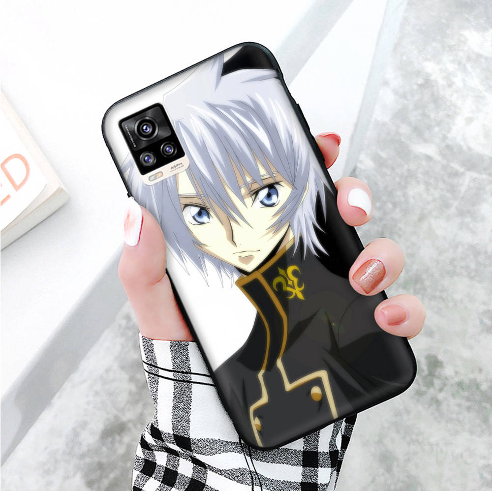 Black Case for Xiaomi Redmi 13C Note 9 iPhone XR 7 8 14 15 11 12 13 X XS Pro Max Samsung A25 S23 S24 FE Ultra Plus Code Geass