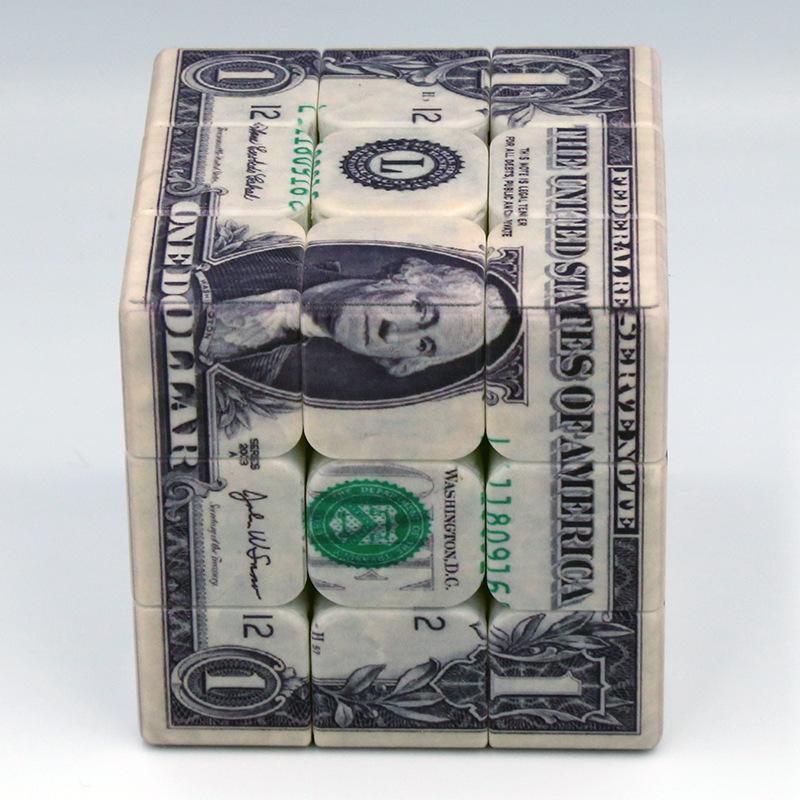 Креативная головоломка с рисунком доллара Neo Magic, УФ-печать, профессиональная головоломка, Speed ​​Cubo, развивающие игрушки для детей, подарки для взрослых