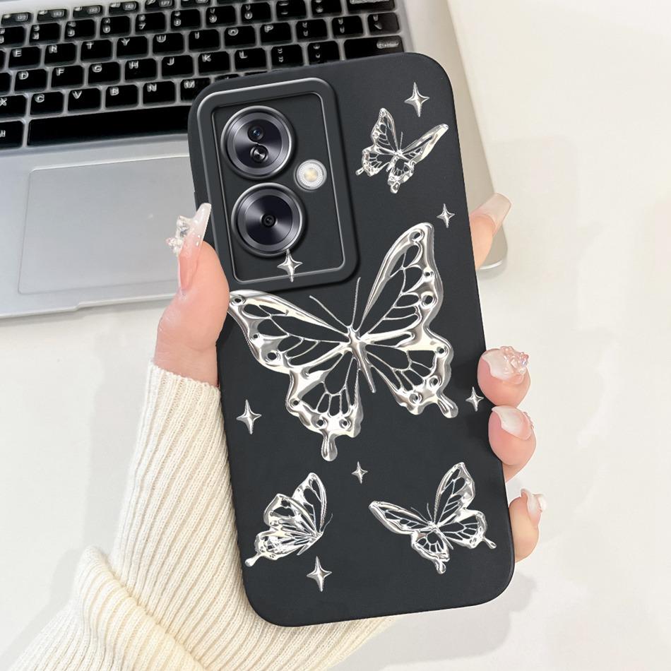 Для OPPO A79 5G Красивый Чехол для Телефона с Рисунком Розы и Бантом Для Oppo A79 5G CPH2553 CPH2557 Ударопрочные Мягкие Силиконовые Чехлы