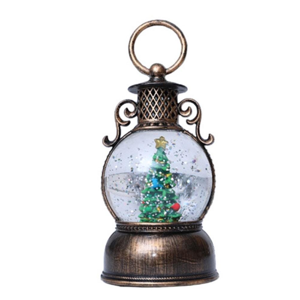 6-Hour Timer Christmas Water Lantern Snow Globe Ornament