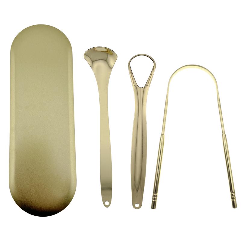 Stainless Steel Tongue Cleaner and Scraper Tool