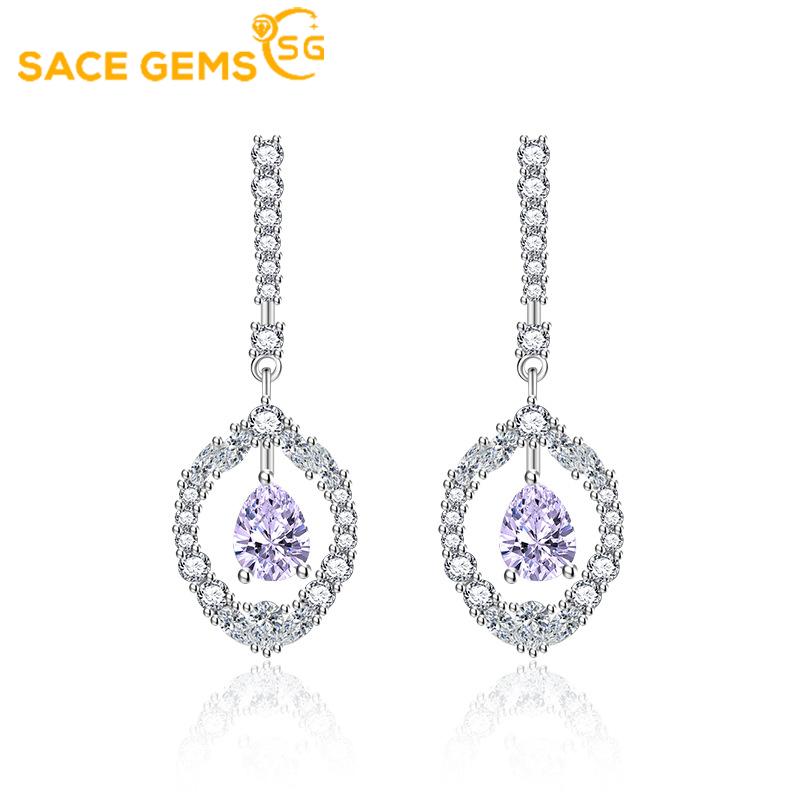 Sace Gems Серьги-капли для женщин, подарки на свадьбу
