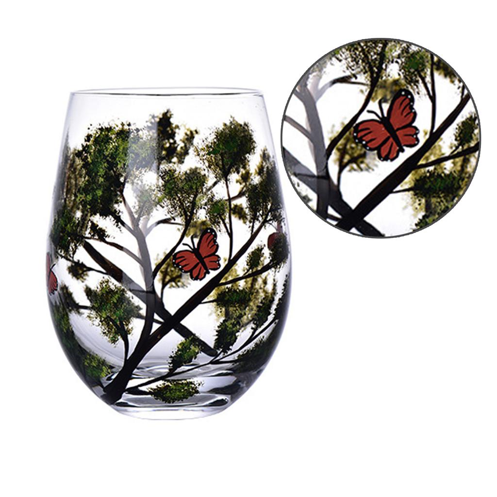 Креативный печатный стеклянный стакан Four Seasons Trees Винные бокалы Пивные кружки Винный стакан Материал стекла для вина Пива и коктейлей