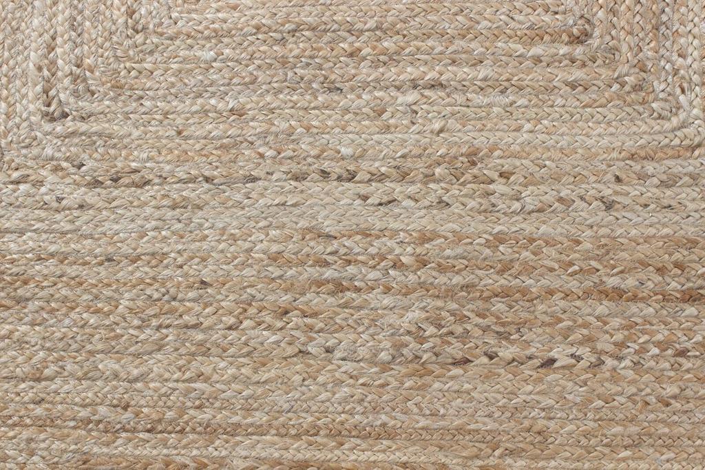 Jute Rug 100% Natural Jute Cotton Rug Handmade Reversible Area Carpet Modern Rug