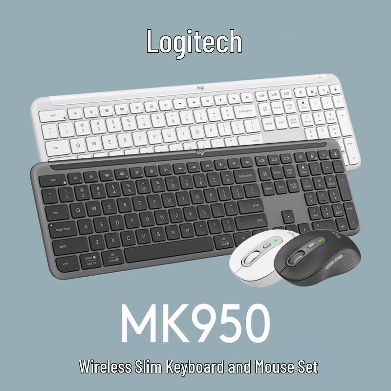 Logitech Беспроводная Bluetooth-клавиатура и мышь MK950