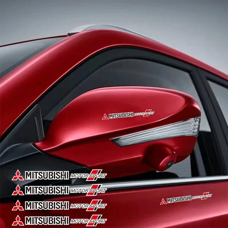4 шт. Водонепроницаемые наклейки на кузов автомобиля с логотипом, для самостоятельного нанесения, для Mitsubishi Eclipse Lancer Outlander Pajero ASX Colt I200 Delica Triton Ex
