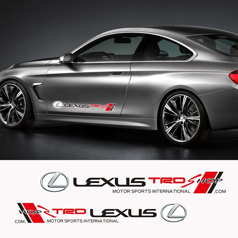 SDPE3 Sport Decals Car Door Decoration Stickers Accessories For Lexus F SPORT GS GX IS LS LX CT LC RC LBX NX RX 350h 450h ES UX 300e