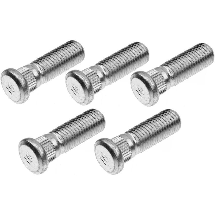 5PCS M12x1.5 Wheel Studs 43mm Lug Bolt Stud Compatible with Honda Accord Civic City CR-V CR-Z Fit HR-V ight Element Prelude S2000 Acura Integra CL EL