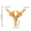 Соединитель для шланга Y-образный разветвитель латунный соединитель шаровые краны для воды с 3 переключателями нефть и газы для полива сада