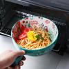Керамическая миска с одной ручкой, миска для лапши, дизайн в виде лесного животного, большая миска, креативная бытовая цветочная чаша для ресторана, украшение для дома