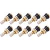 Acouto valve stem, Brass Valve Stem,10 Pcs Brass Valve Stem TR501 High Strength Tubeless Truck Valve Stem for 0.625in Valve Holes