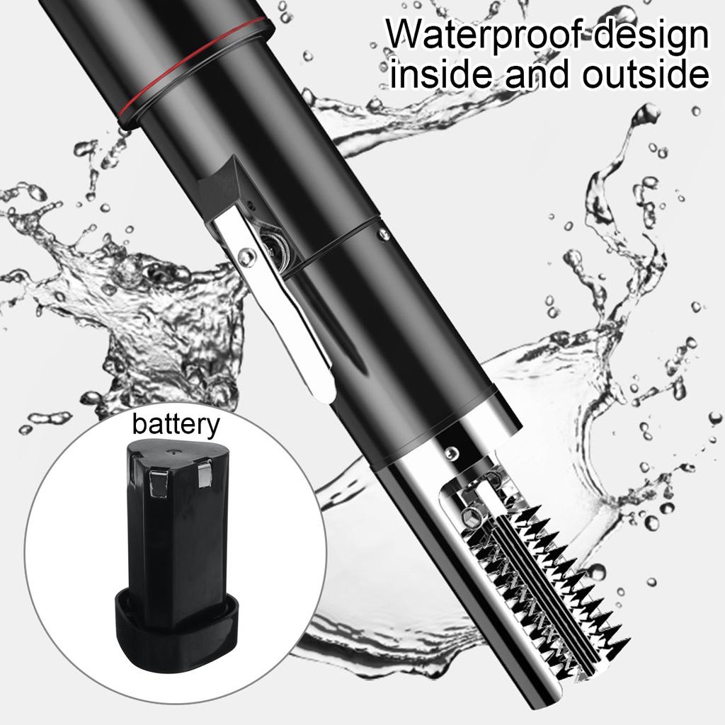 125W 7500RMP Portable Charging Cordless Electric Fish Scaler Fish Scale Scraper Fish Remover Cleaner Scraper Seafood Tools