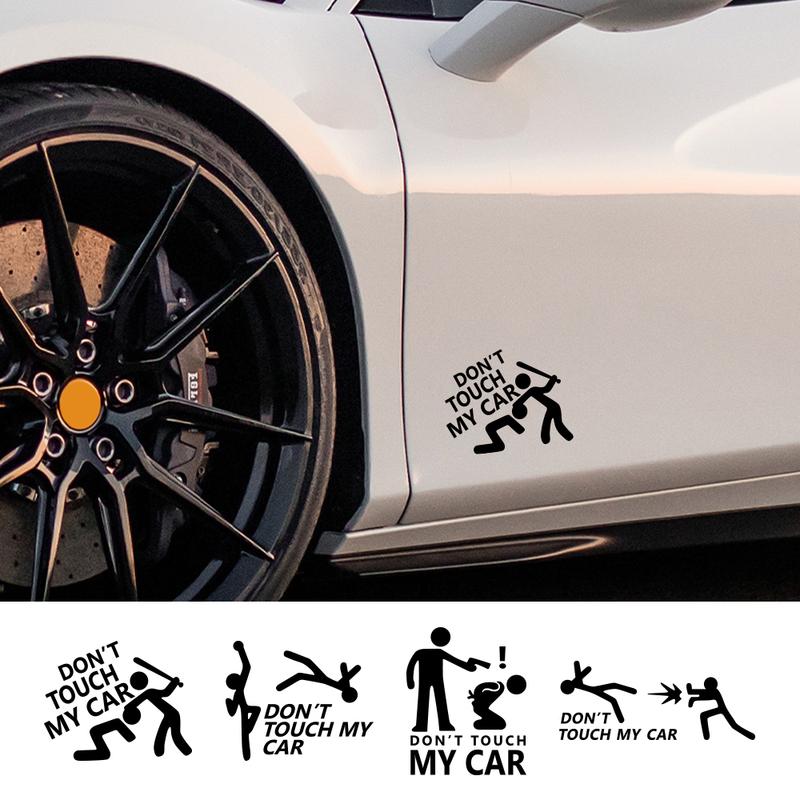 Car Sticker Dont Touch My Car Decor Decal Vinyl Cover Creative Funny Auto Exterior Decoration Motor Door Side Window Accessories