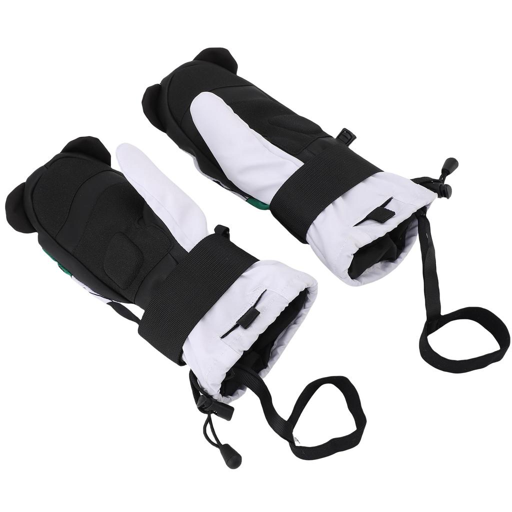 1 пара детских лыжных перчаток, нескользящие снежные варежки, теплые, износостойкие, водонепроницаемые перчатки для сноуборда Pand