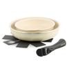 GREENPAN Frying Pan Set with Removable IH Dishwasher No Harmful Ceramic Coating Easy To Remove Cream White 4-piece Handle, Gas, Safe, Substances,