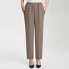 Summer Plus Size Straight Pants Women Elegant High Waist Long Trousers