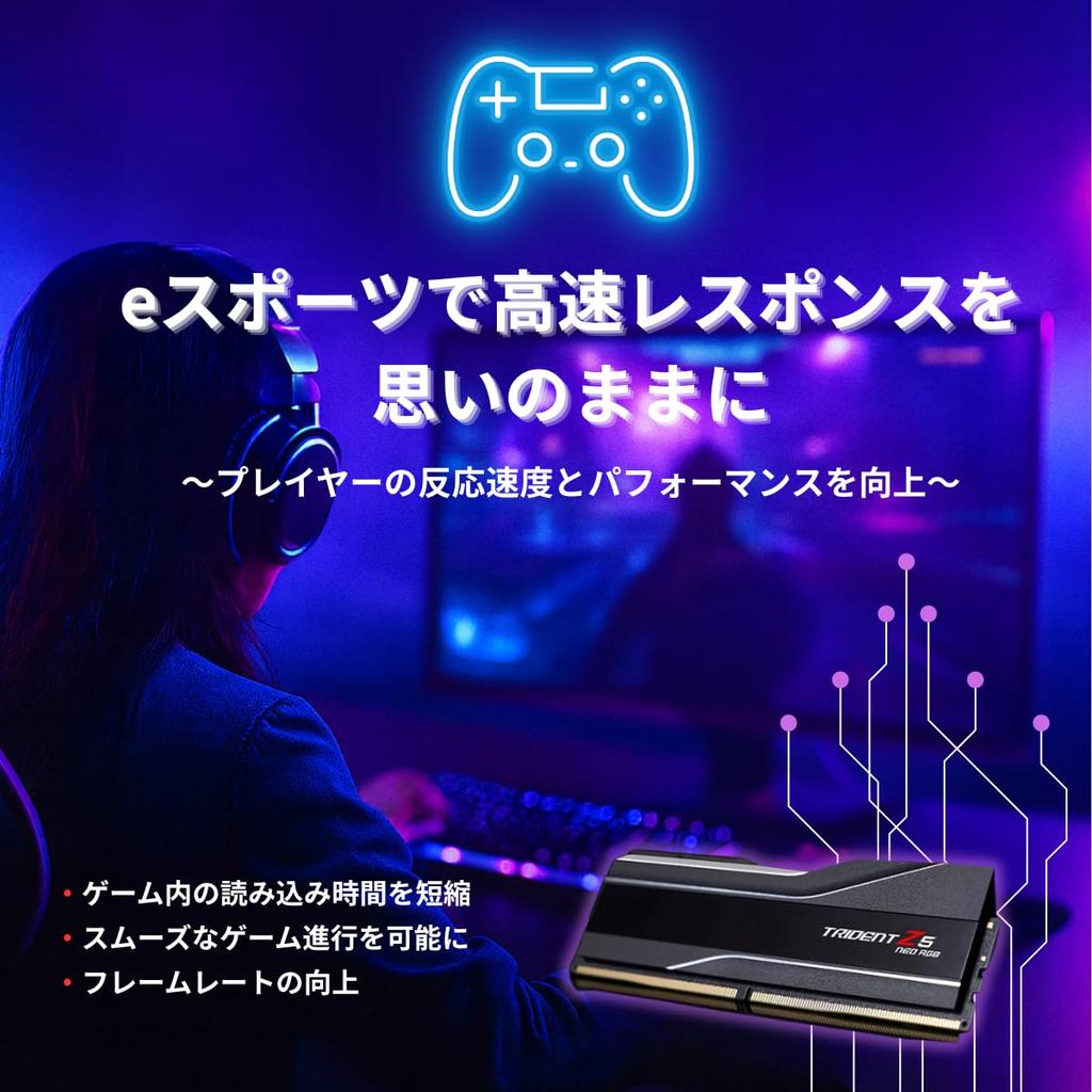 Комплект памяти DDR5 32 ГБ x с эксклюзивной наклейкой OVERCLOCK WORKS для Trident Z5 Neo RGB G.Skill DDR5-6400 (2 16 ГБ) F5-6400J3039G16GX2-TZ5NR