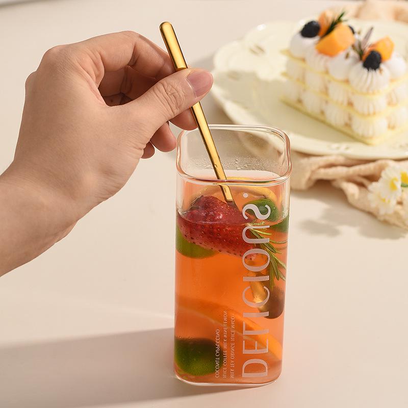 Japanese 410 Stainless Steel Long Handle Mixing Spoon for Tea, Coffee, Dessert & Ice