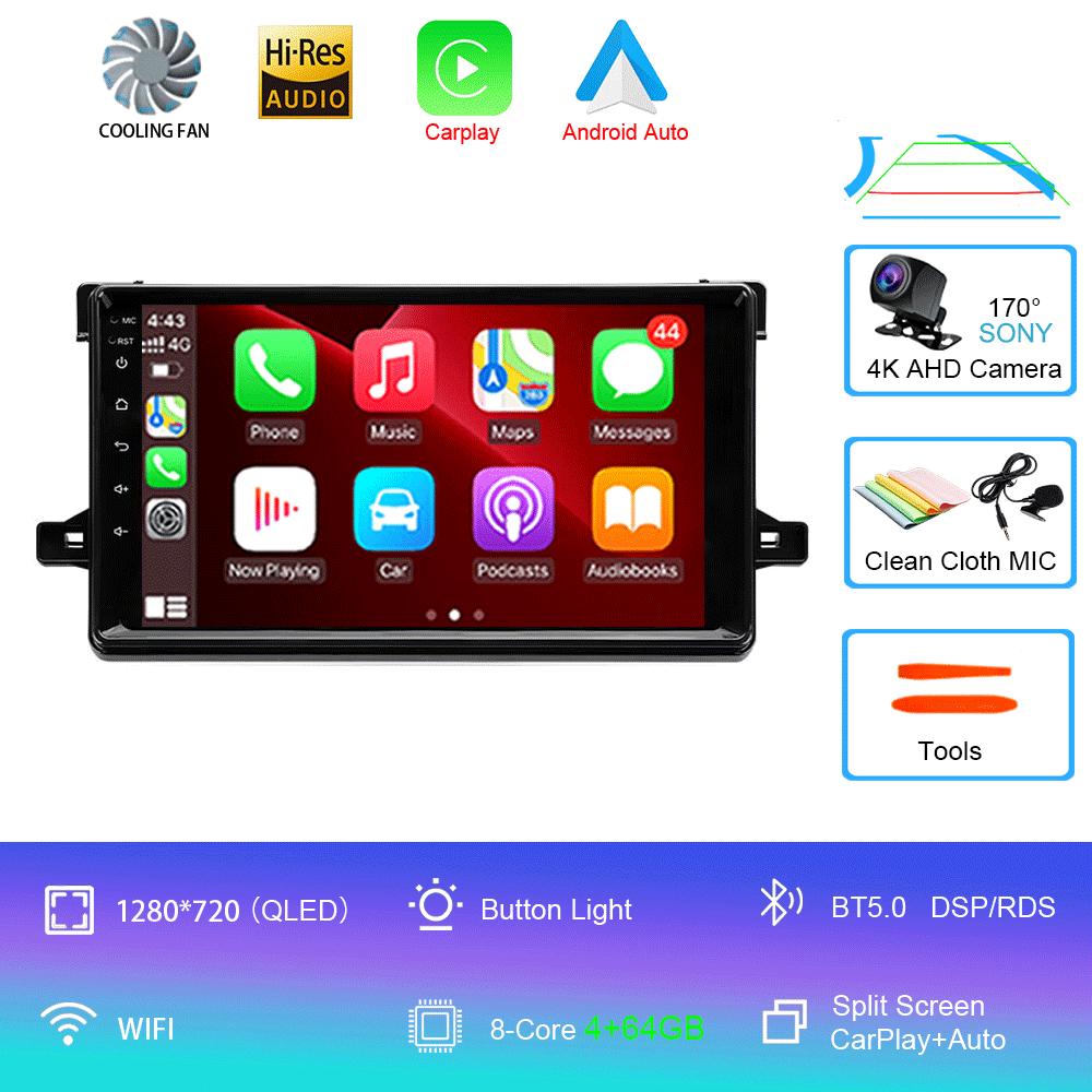 Android 14 для Toyota Prius XW50 2015 2016 2017 2018 2019 2020 Автомобильное радио GPS Carplay Мультимедийный плеер Навигация Стерео Авто BT