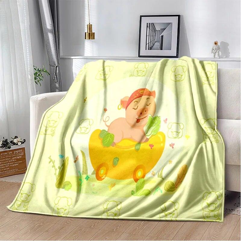 Двенадцать китайских знаков зодиака с узором Манта, чехол для дивана-кровати, мягкое одеяло, плед, мягкие теплые фланелевые одеяла, вентиляторы Gif