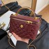 Crossbody Bag Women's New Diamond Versatile Box Bag Fashionable Shoulder Bag