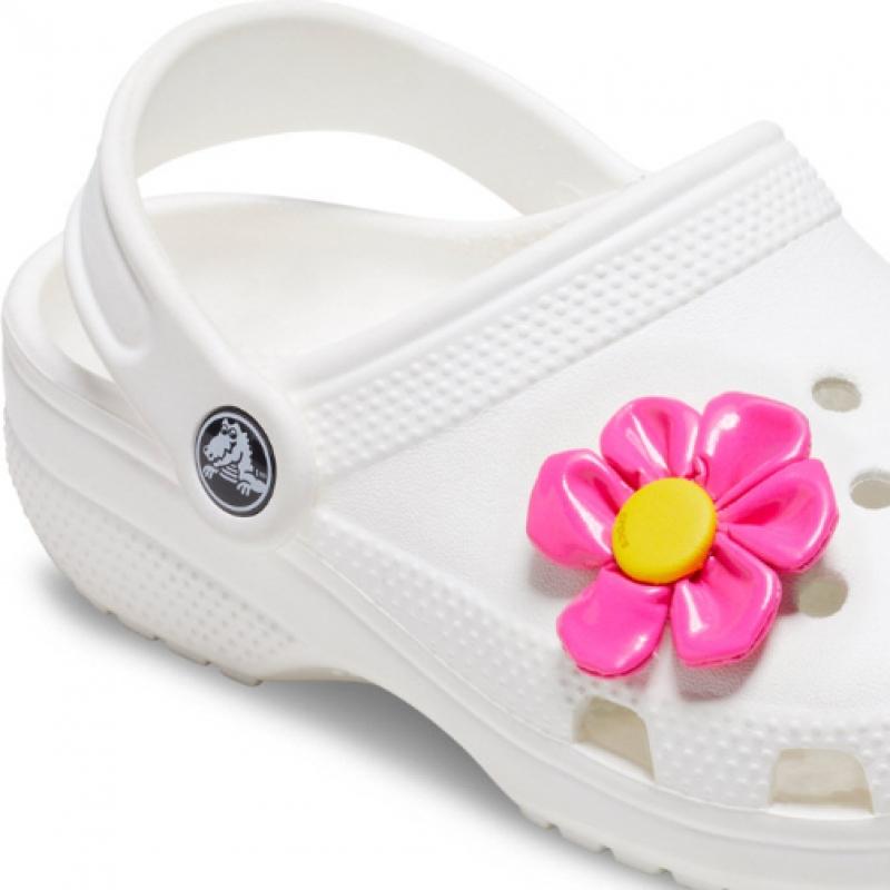 Crocs Крупный розовый цветок Gibbits Charm 10014614