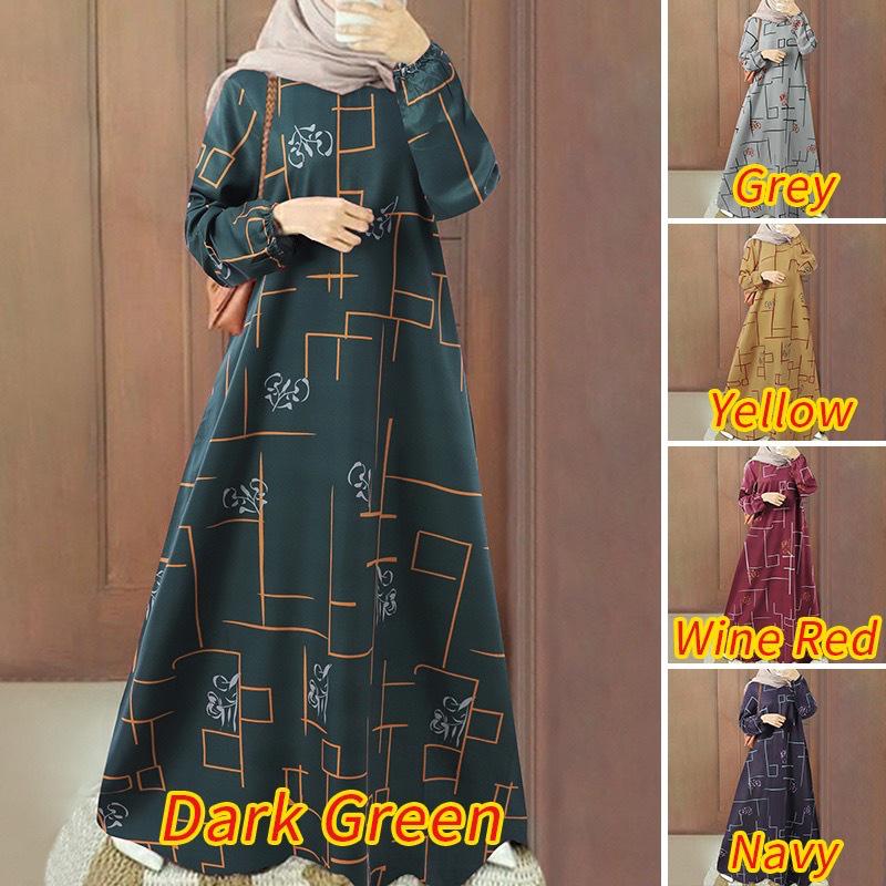 Новое поступление Мусульманское повседневное платье-свитер с длинным рукавом, свободное, с круглым вырезом, для Ближнего Востока