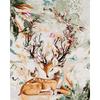 40x50cm Frame Deer Animal Oil Paintings By Number On Canvas Coloring Handmade Drawing Adult DIY Kit Picture Home Decor