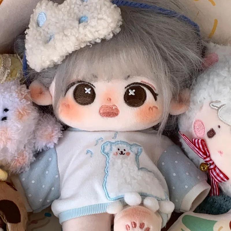 Кукла из хлопка 20 см, милые плюшевые игрушки с одеждой, мягкие аниме-куклы, самодельные одевающиеся куклы, коллекционная игрушка в подарок