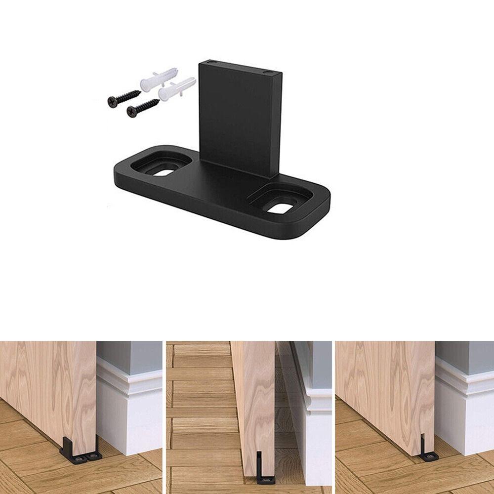 Swing Stopper Door Floor Guide Stay Roller Sliding Door Guide Door Slides Rails  for Barn Door