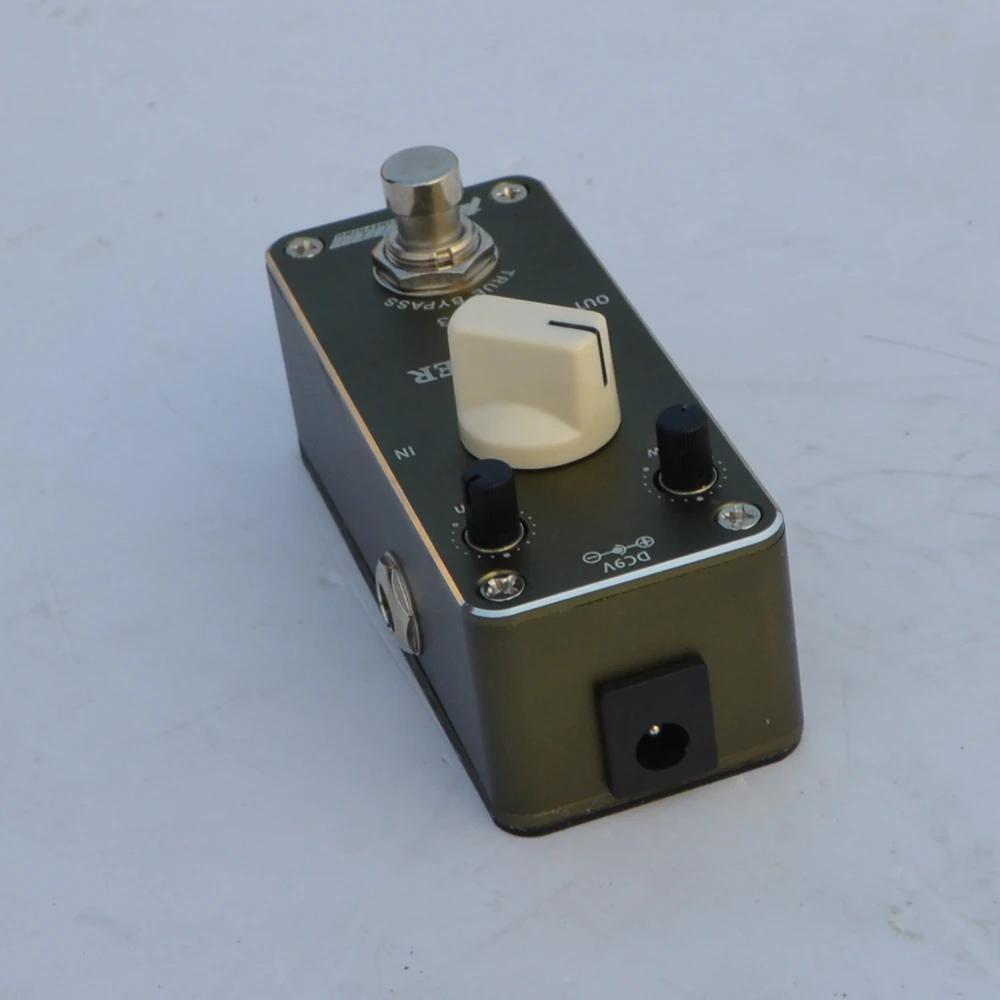 Педаль гитарного эффекта Aroma ABR-3 Booster Корпус из алюминиевого сплава Мини-педаль гитарного эффекта True Bypass Части и аксессуары для электрогитары