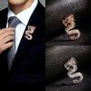 Дракон 1 шт. Подарочный значок Мужской воротник Аксессуары для костюма Ювелирные изделия Корсаж Брошь Булавки