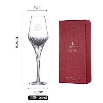 French Whisky Crystal Glasses Praise Of Light King Dedicated Wine Tasting Cup XO Brandy Whiskey Copita Nosing Goblet Snifter