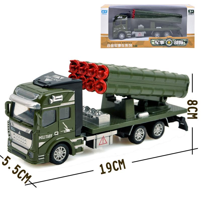 Детские военные автомобили из сплава 1/48, автомобили-симуляторы, боевые ракеты, транспорт, винтовки, подарки на день рождения