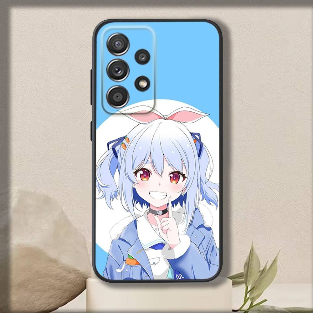 U-Usada Anime P-Pekoras Phone Case For Samsung S 25,24,23,22,30,21,10,9,Ultra,Plus,Lite,FE,4,5 G Soft Black Case