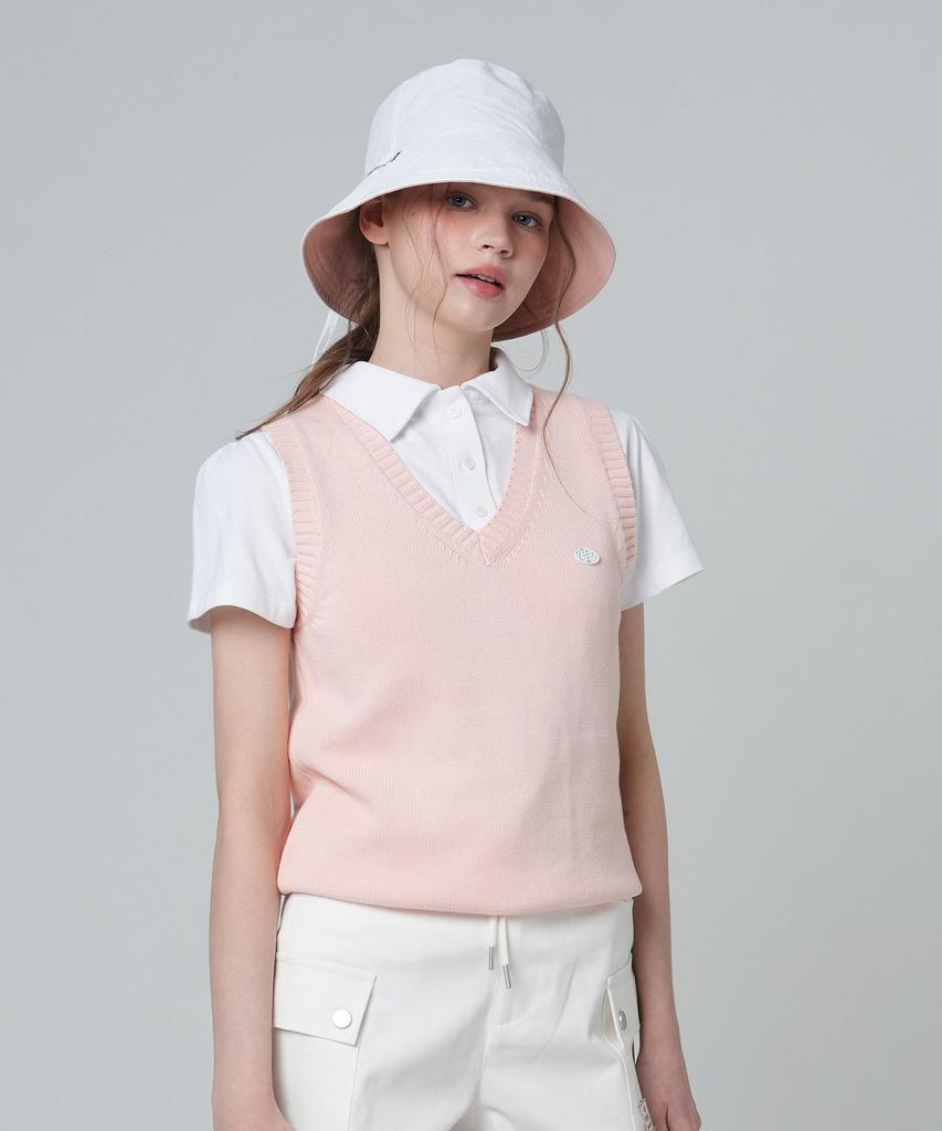 MONBIRDIE GOLF Жилет с V-образным вырезом Cloud Розовый