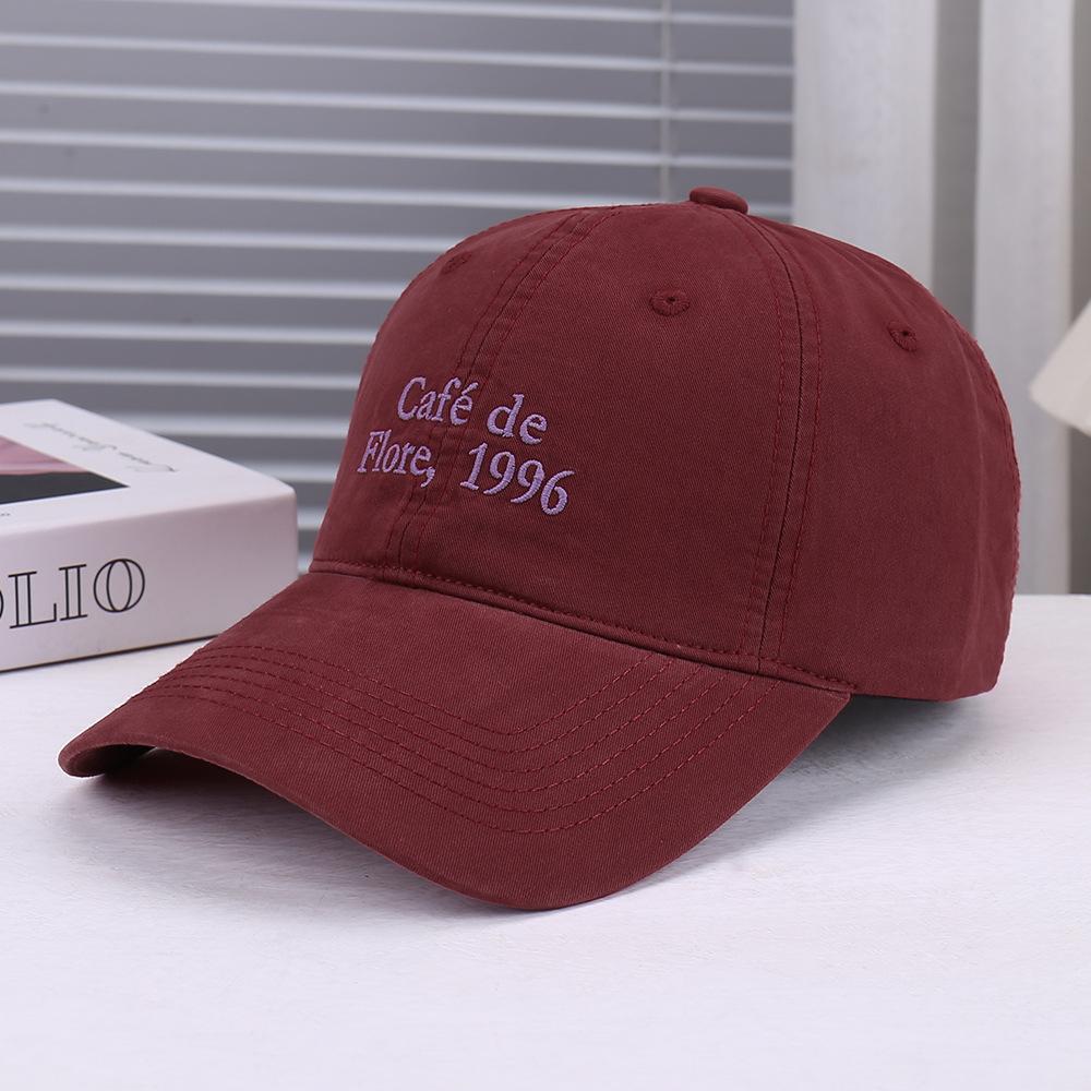 Spring and summer new fashionable and exquisite three-dimensional letter embroidery decorative baseball cap outdoor travel sports sun hat