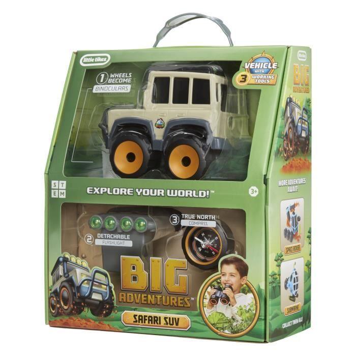 Little Tikes - Safari SUV - Véhicule Tout-terrain Pour Enfant - Jumelles, Boussole Et Torche Incluses